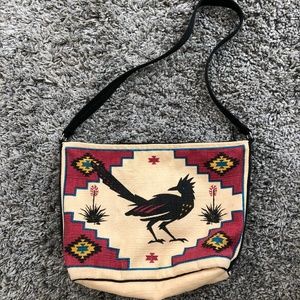 Vintage Boho Crossbody Bag with Southwest Design